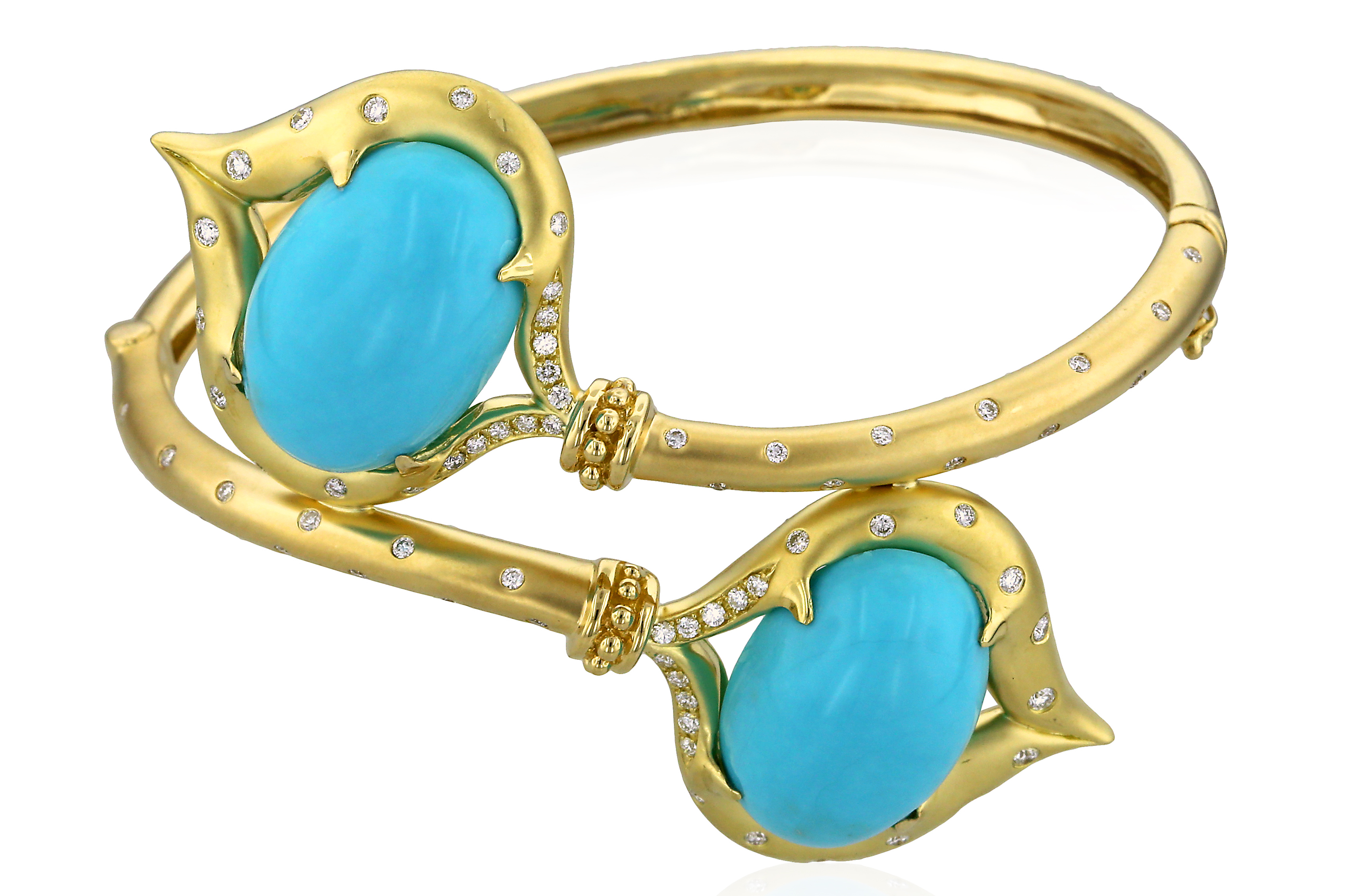 Yael Designs turquoise bypass bracelet | JCK On Your Market