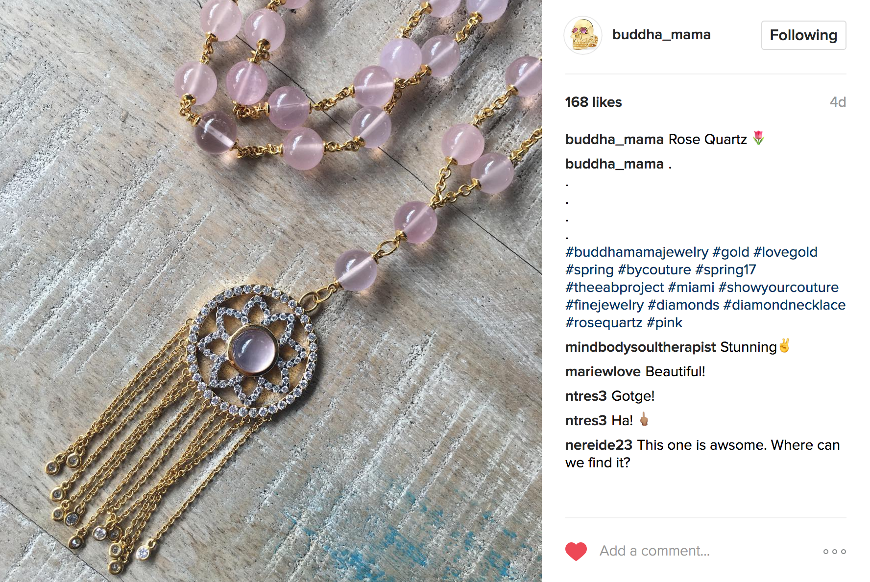 Buddha Mama Instagram | JCK Social Setting