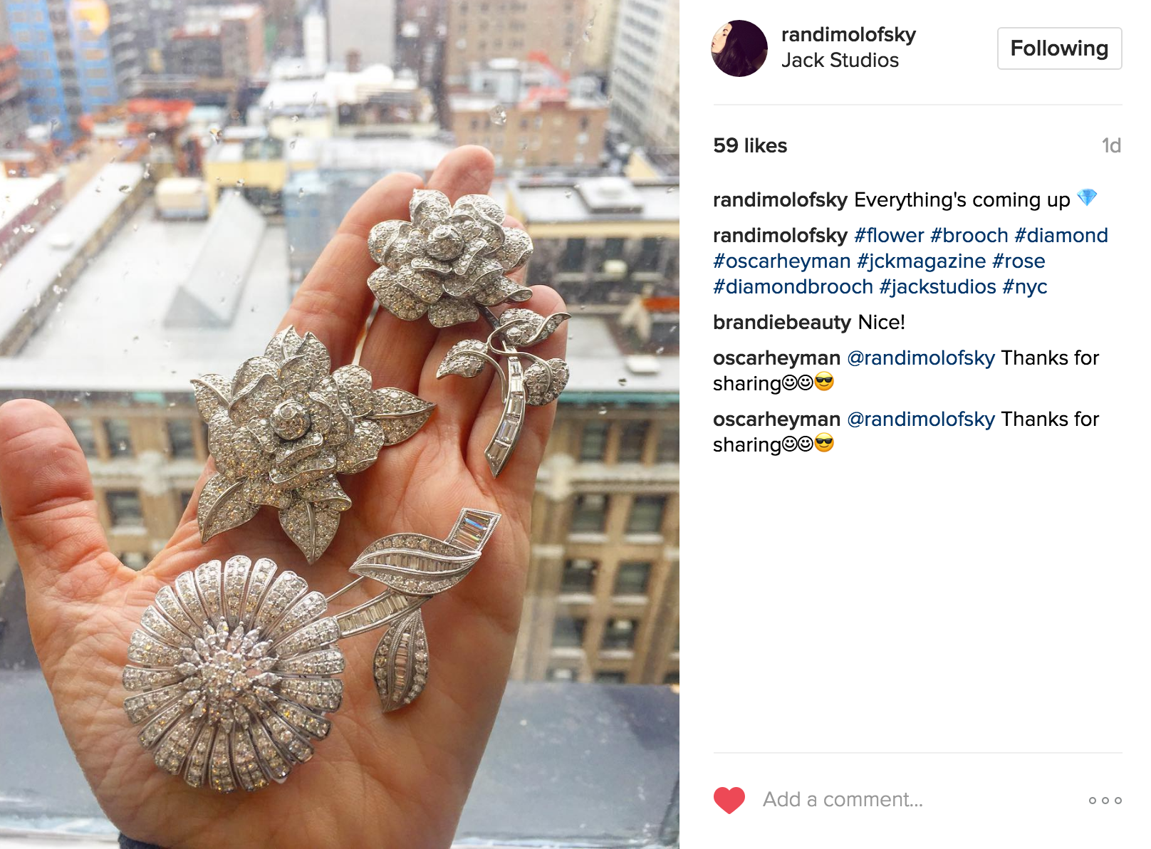 Randi Molofsky Instagram | JCK Social Setting