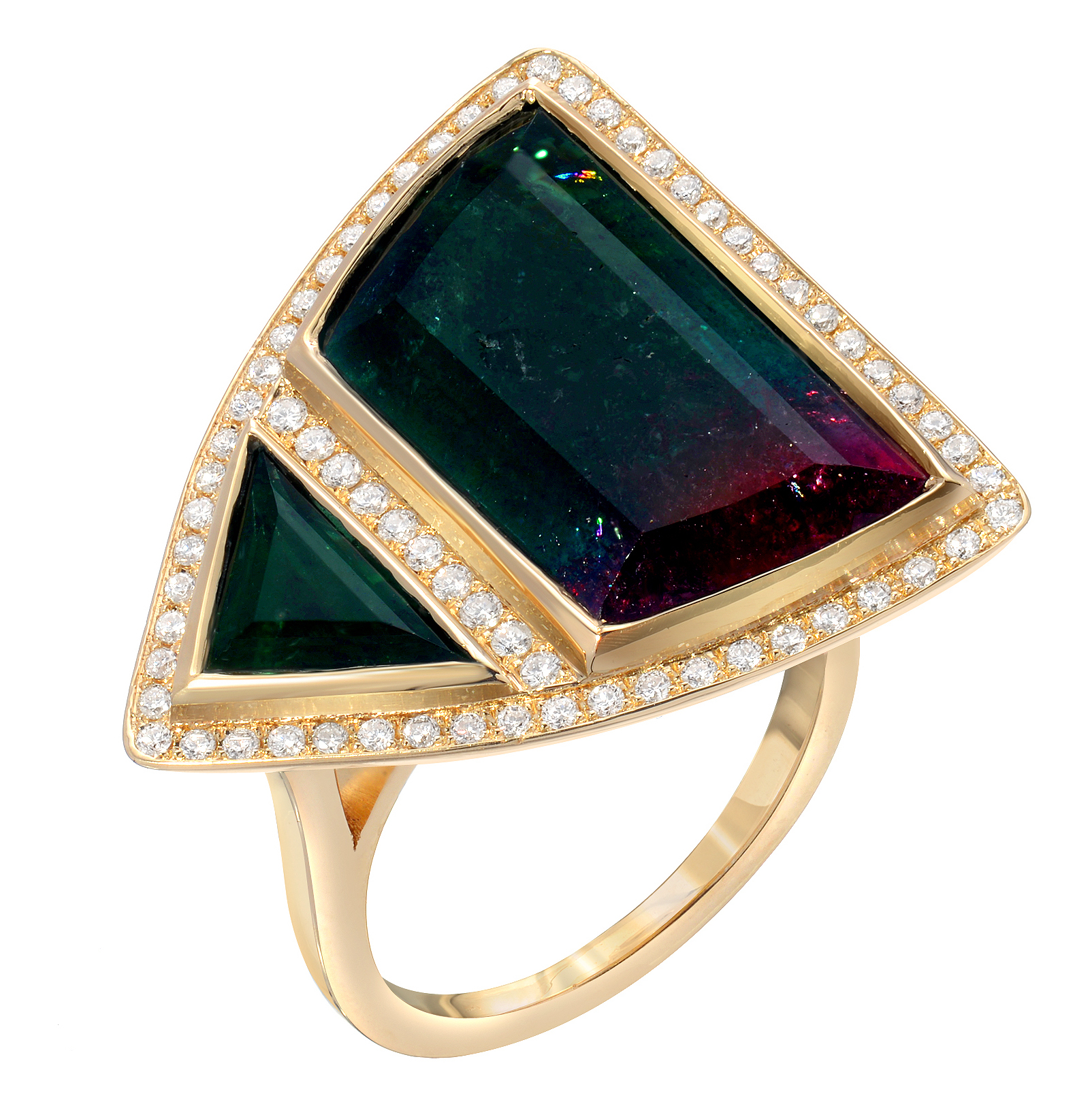Rock and Gems Jewelry bicolor tourmaline ring | JCK On Your Market