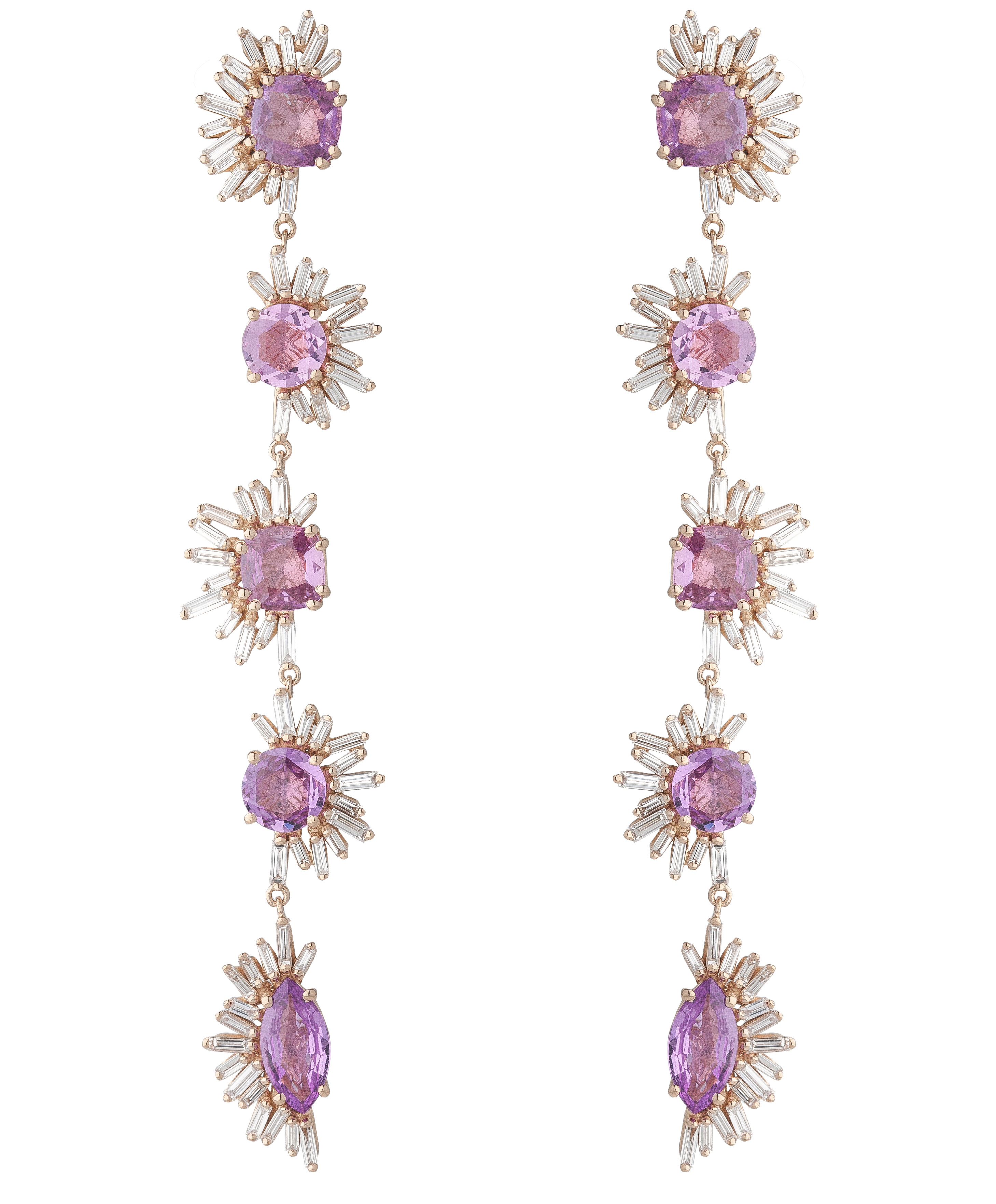 Suzanna Kalan Fireworks pink sapphire earrings | JCK On Your Market