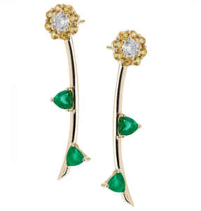 floral stud earrings