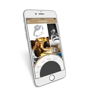 smartphone with active screen