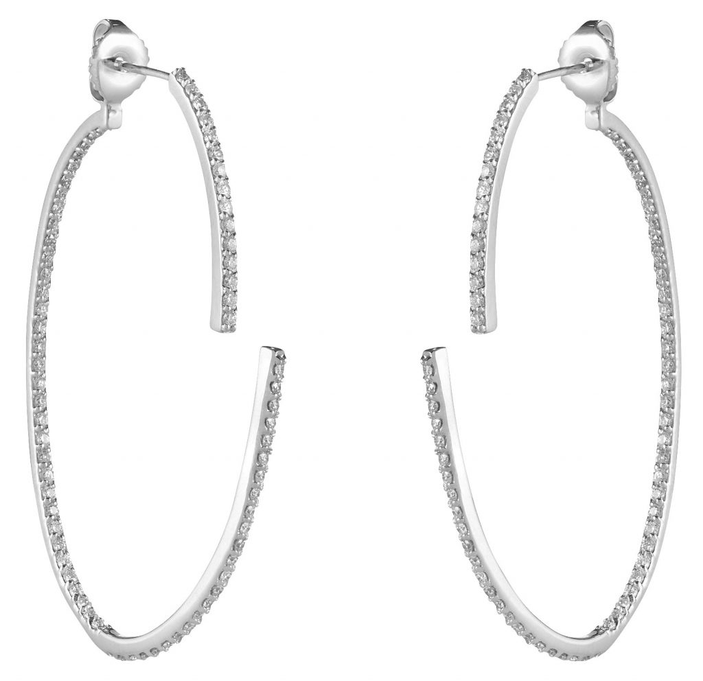 Open oval two-part hoops