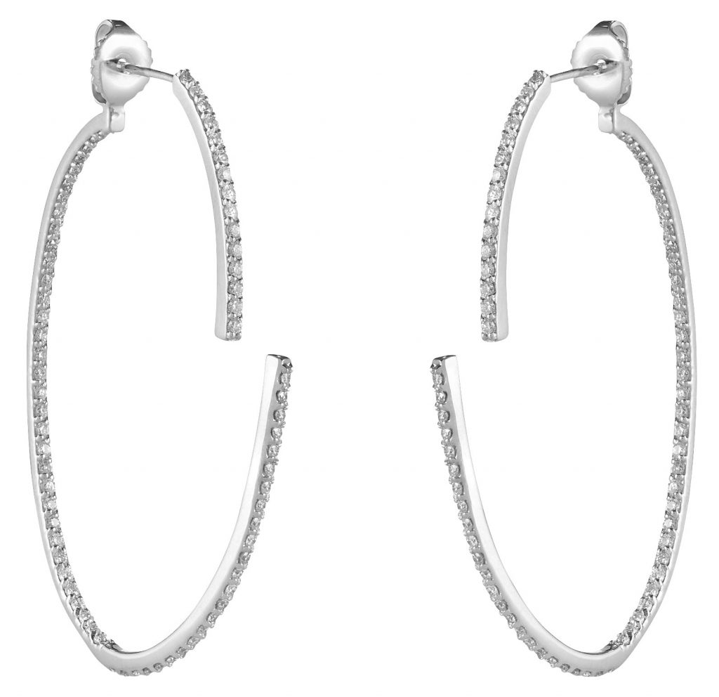 Open oval two-part hoops