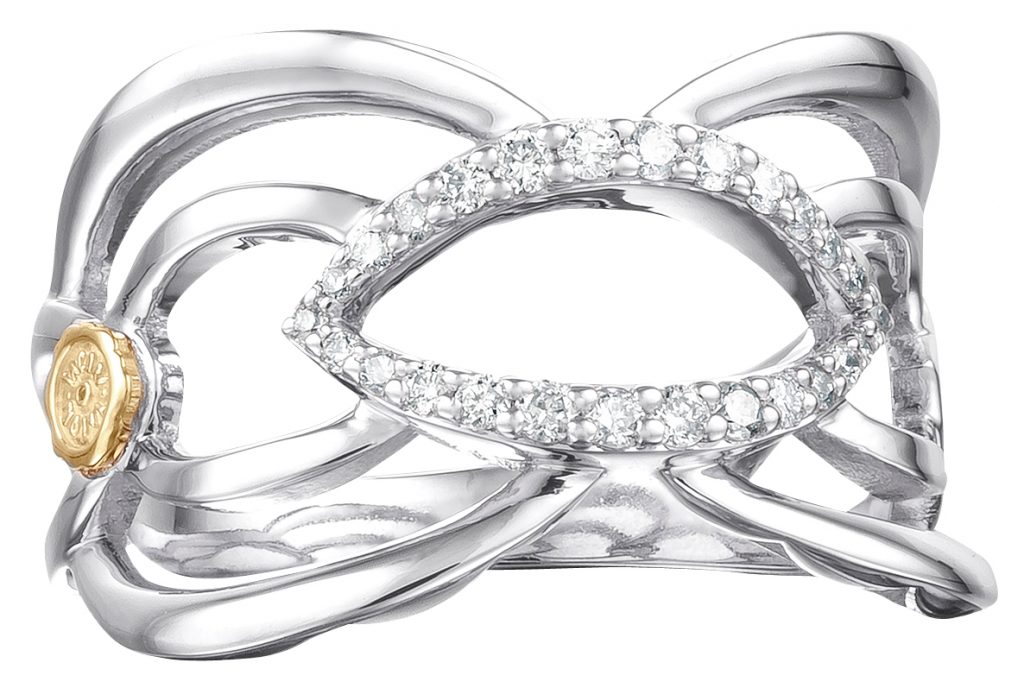 Ivy Lane Crescent Trellis ring 