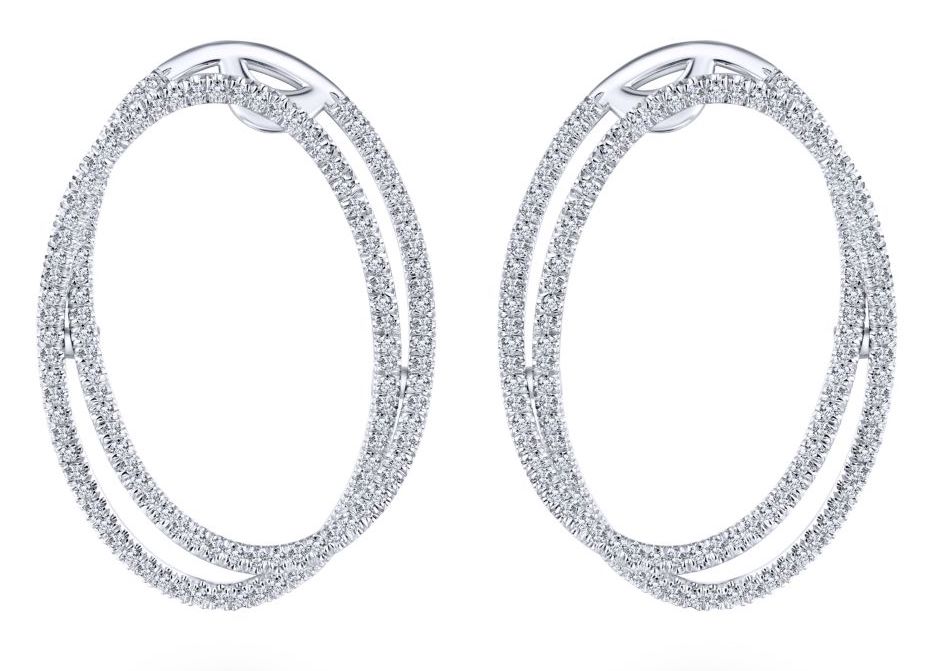 Gabriel diamond circle earrings | JCK On Your Market