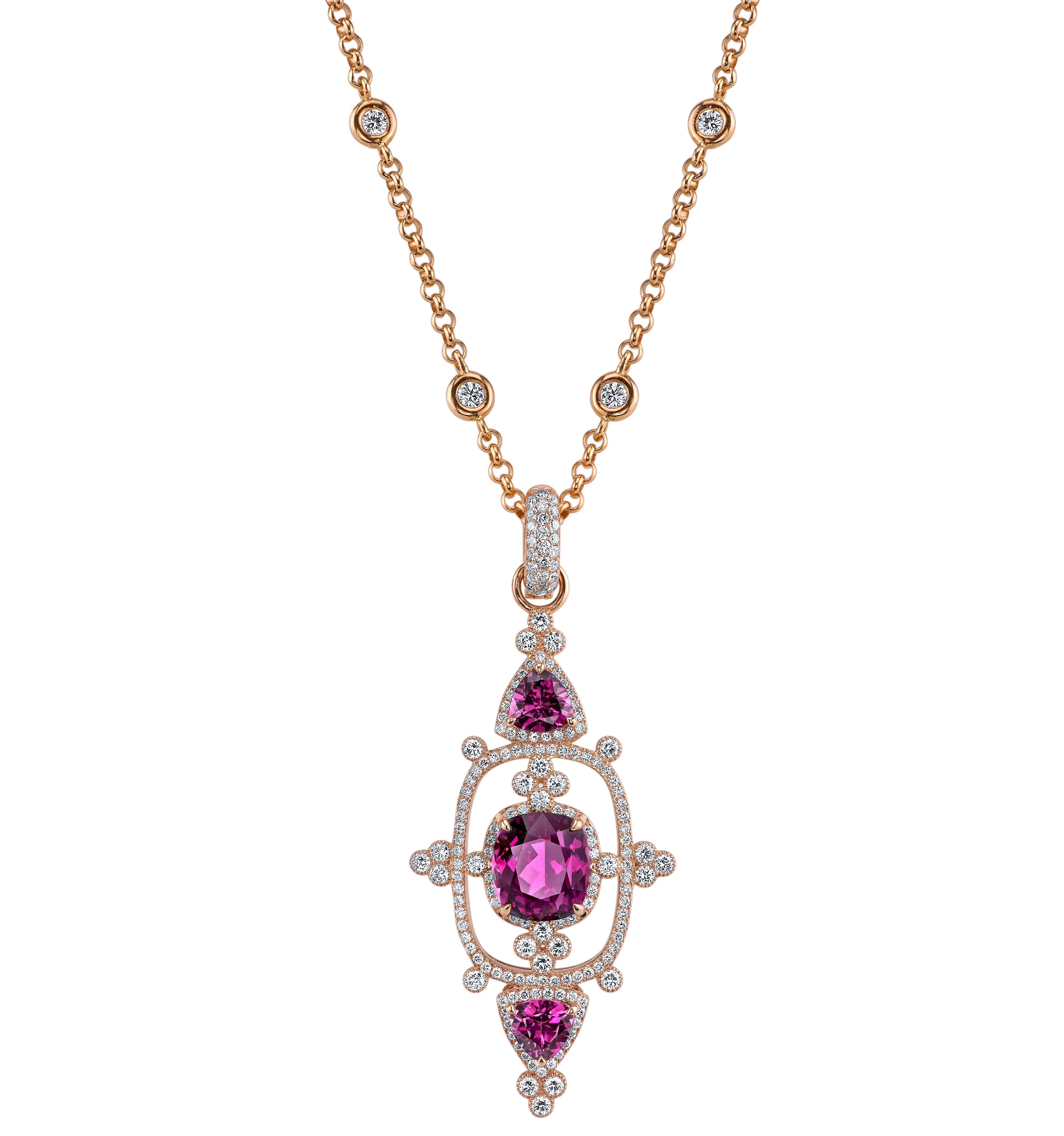 Erica Courtney Interstellar pendant in Purple Garnet | JCK On Your Market