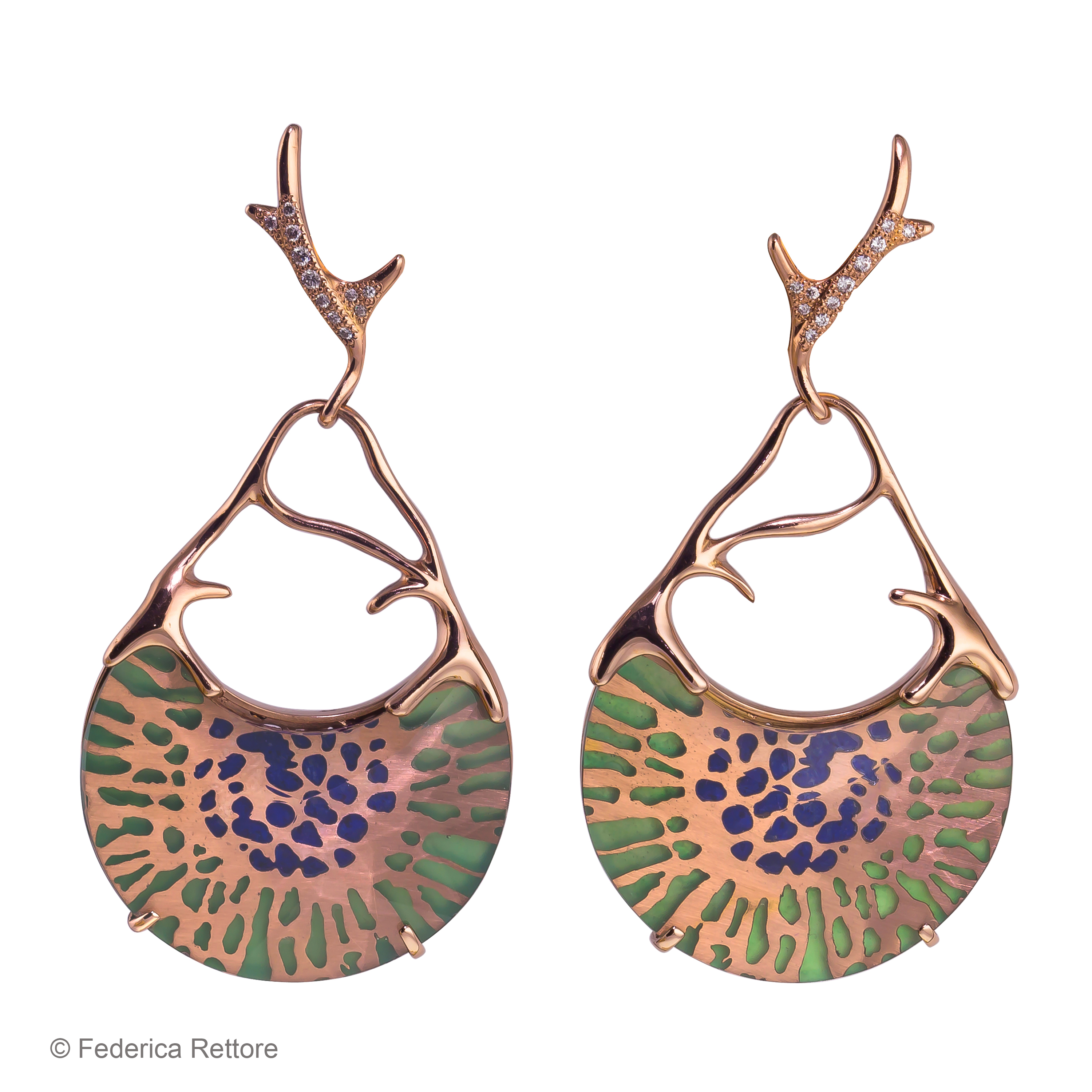 Gorgonia earrings 