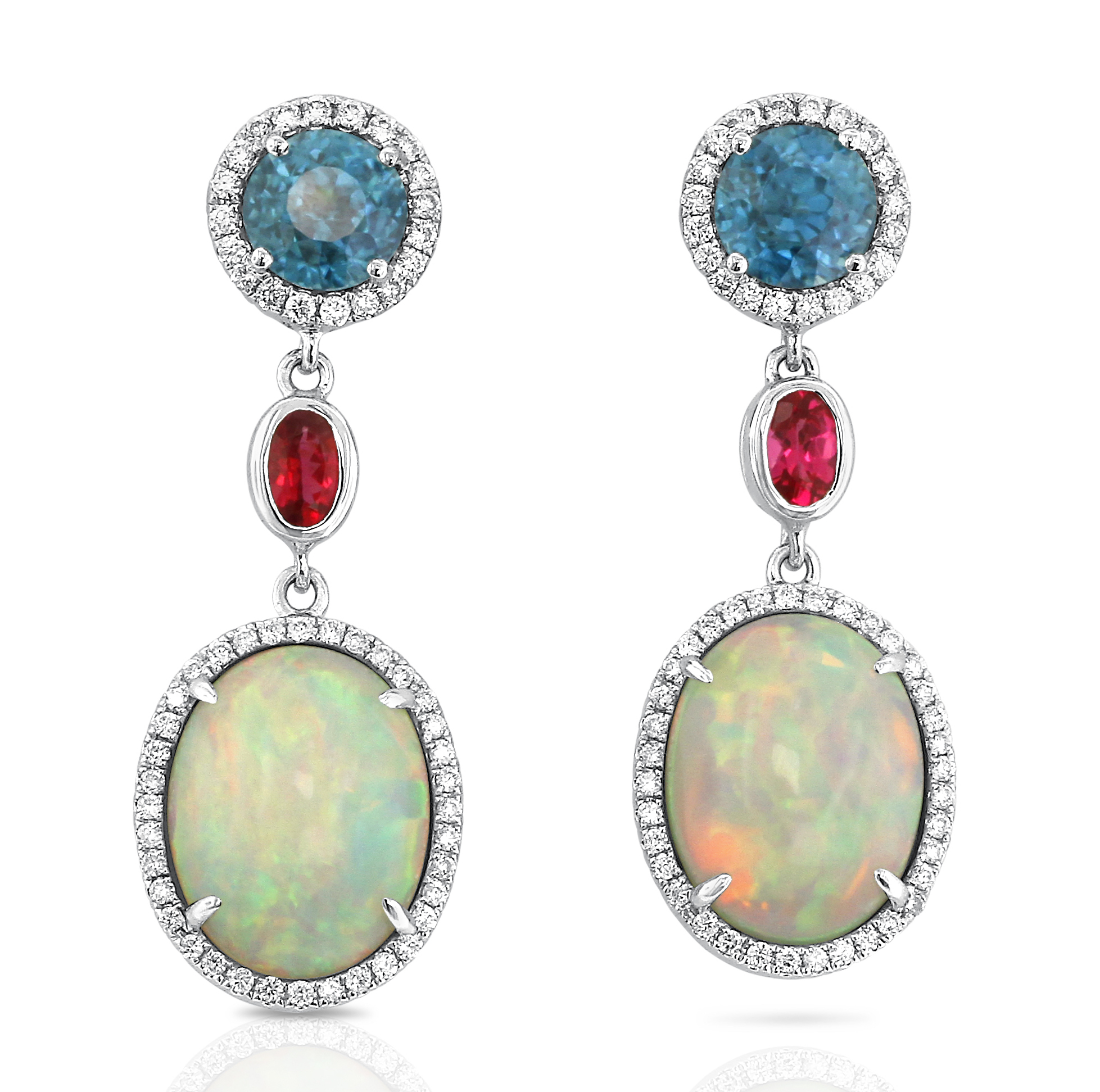 Yael Designs triple drop earrings 