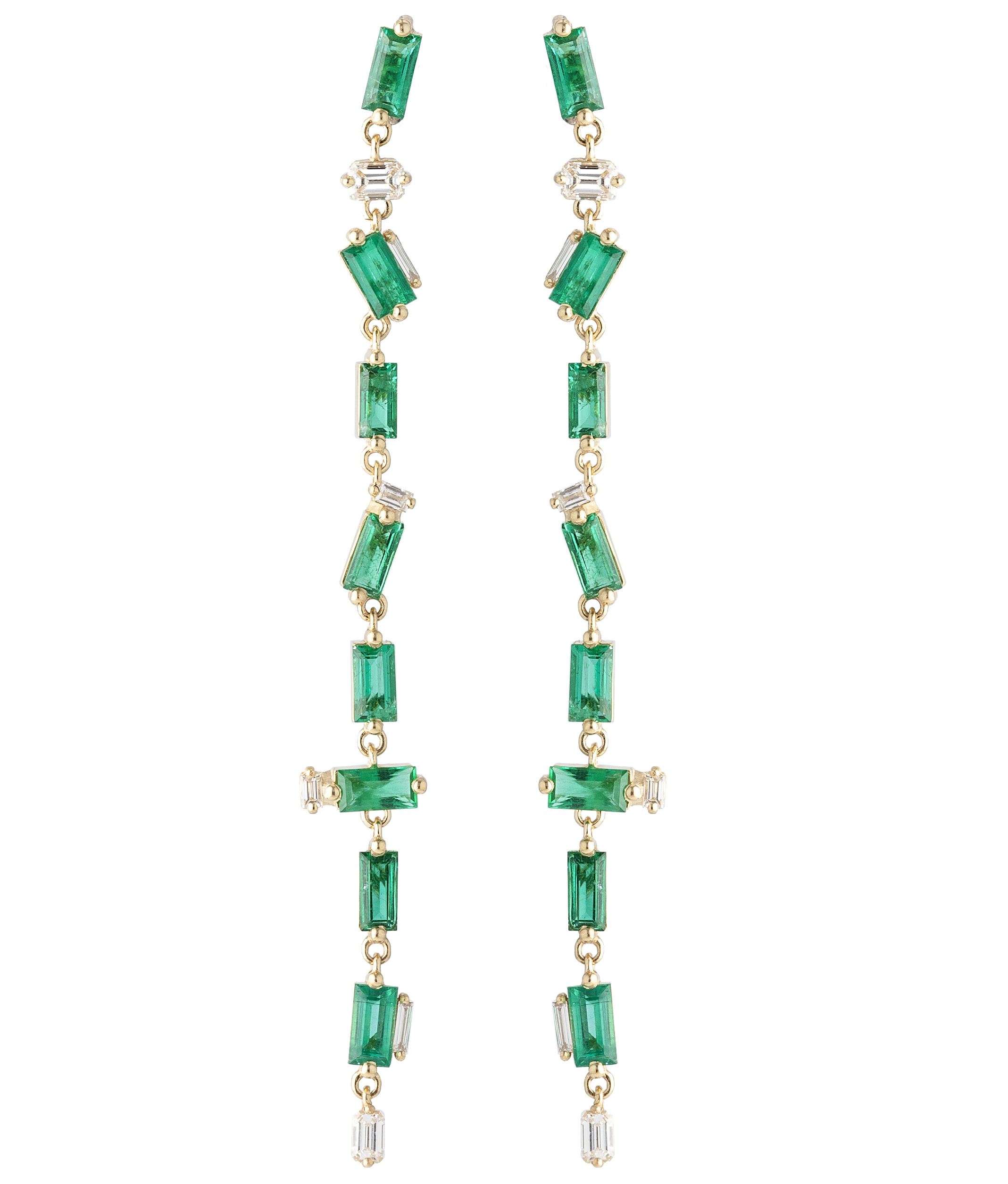 Suzanne Kalan emerald line earrings | JCK On Your Market