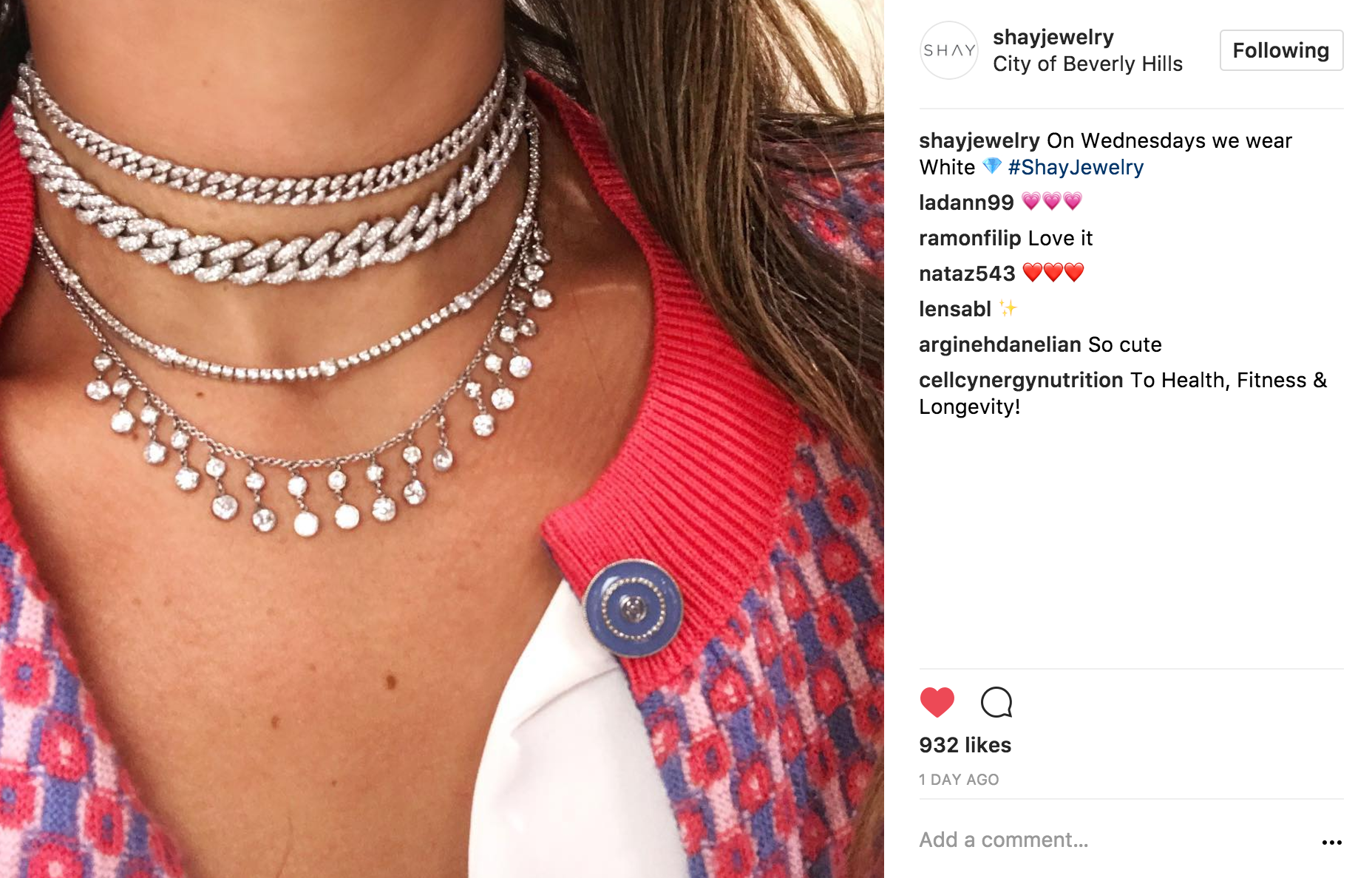 shayjewelry Instagram white necklaces