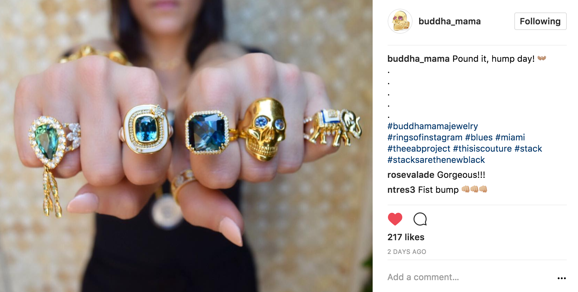 buddha_mama ring pound it Instagram