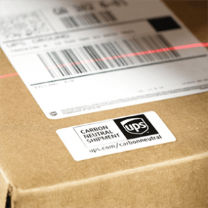 UPS box being scanned