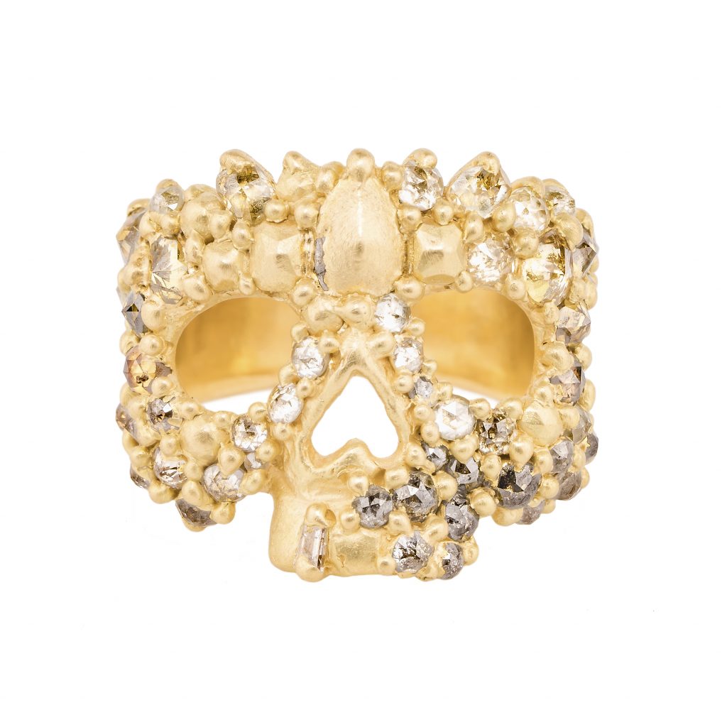 Heloise Skull Face ring