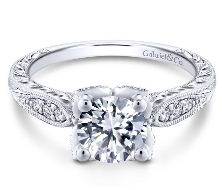 Gabriel and Co. Victorian engagement ring | JCK On Your Market