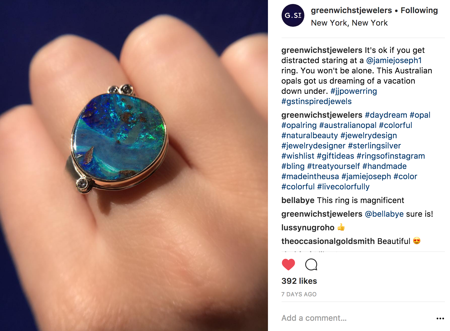 @greenwichstjewelers Instagram | JCK Social Setting