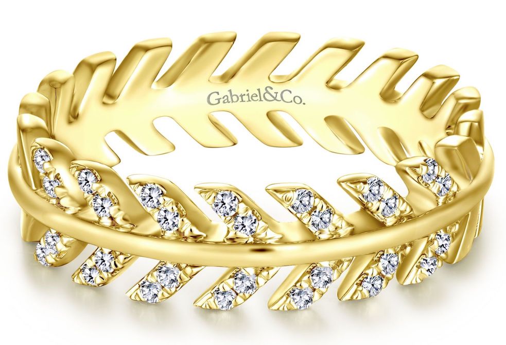 Gabriel and Co. chevron ring | JCK On Your Market
