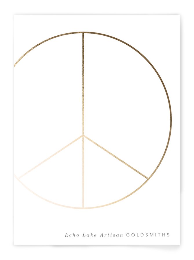 Minted Holiday Card Big Peace By Baumbirdy