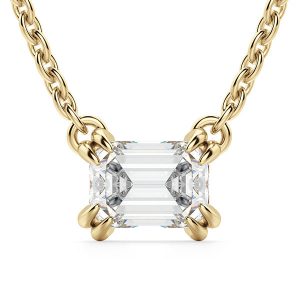 Diamond Nexus East West pendant in yellow gold