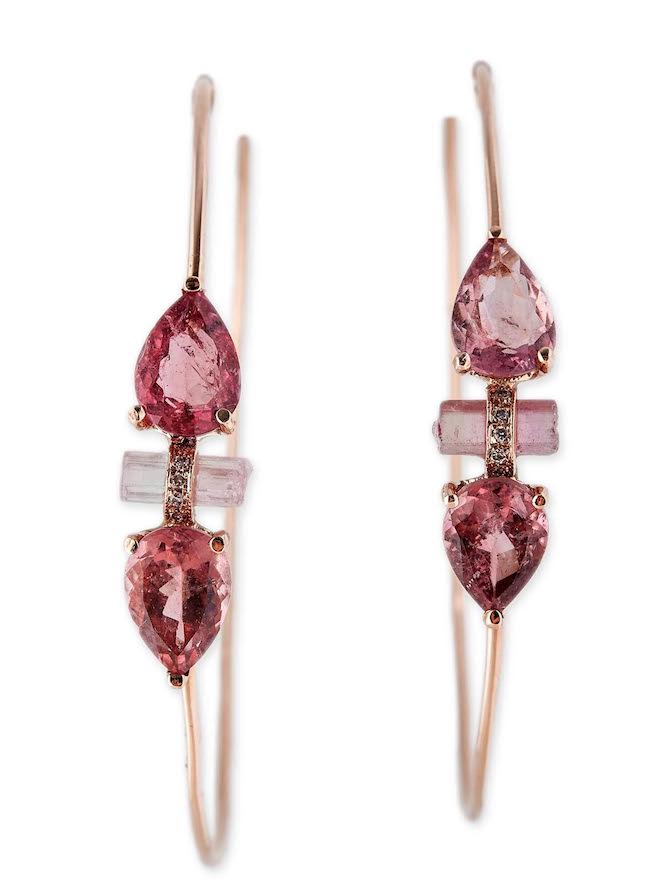 Jacquie Aiche double pyramid hoop earrings | JCK On Your Market
