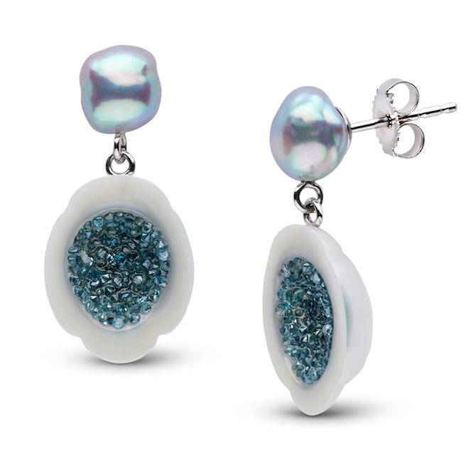 Little h Luxe collection pearl earrings | JCK On Your Market