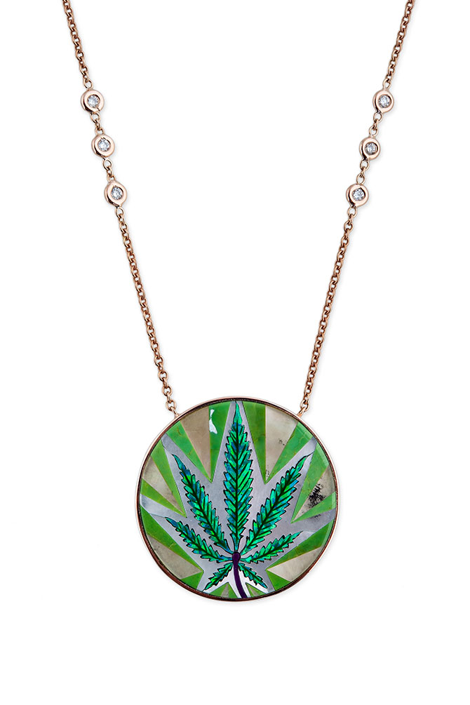 Jacquie Aiche opal inlay pendant