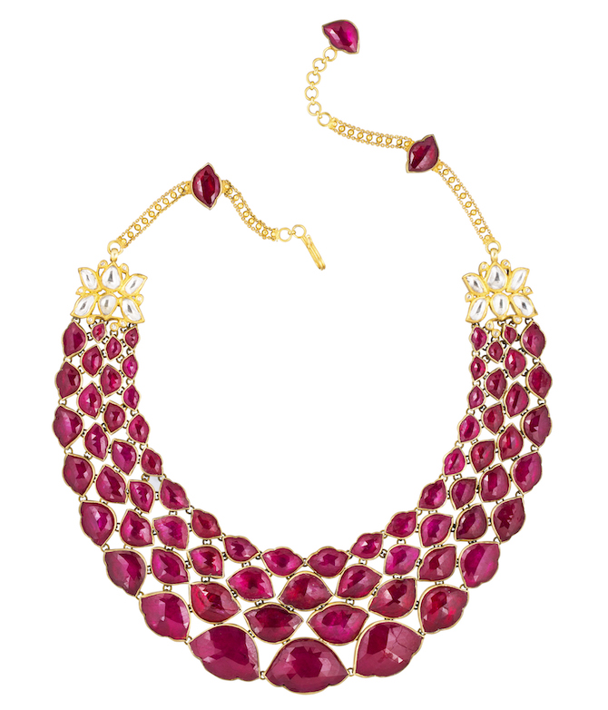 Amrapali Lotus ruby necklace | JCK On Your Market