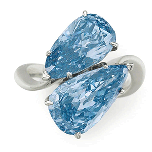 twin blue diamond christies