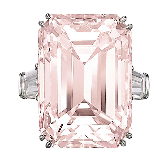 33 plus carat pink diamond ring
