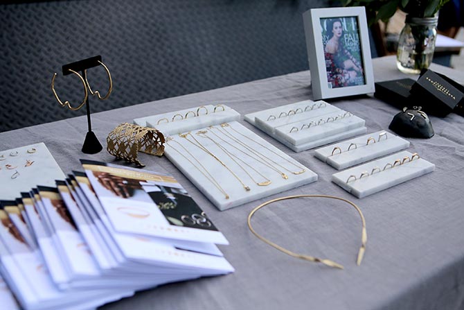 Vanessa Lianne Jewelry Display at Life Coach Wear Your Mantra Event