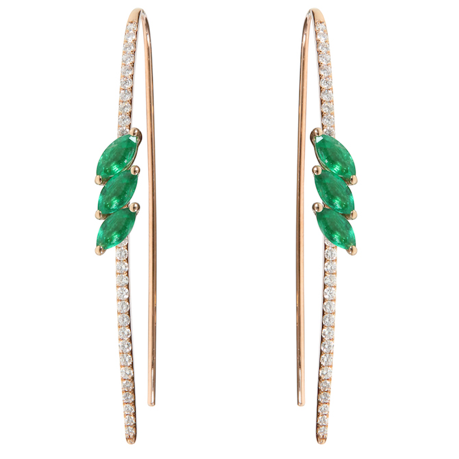 Djula Lady emerald earrings