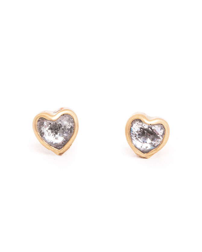 Lola Brooks Salt and Pepper Diamond Earrings at Love Adorned