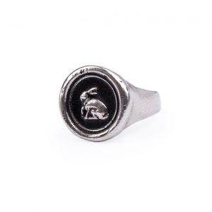 Paul Smith rabbit talisman signet ring