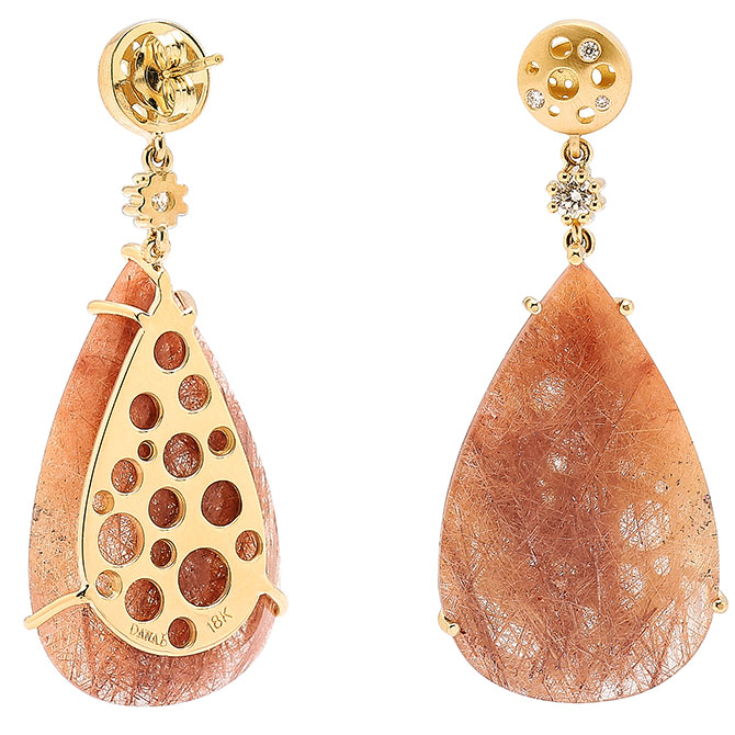 Dana Bronfman Earth Treasure quartz earrings