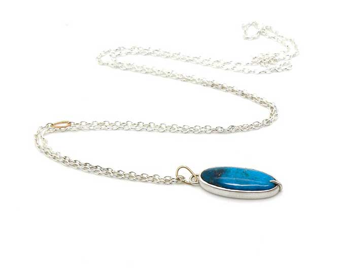 Hannah Blount Turquoise Vanity necklace