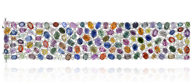 Sutra Jewels Rainbow Sapphires bracelet