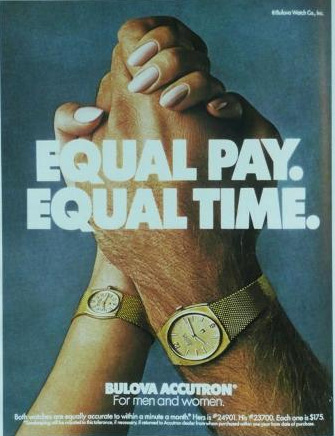 Bulova Equal Pay Equal Time ad