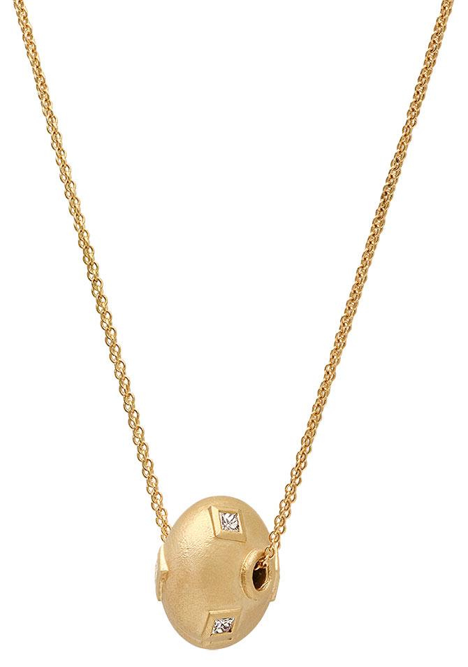 Poe planetary ball necklace