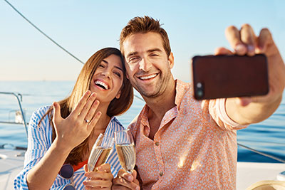 couple taking a selfie