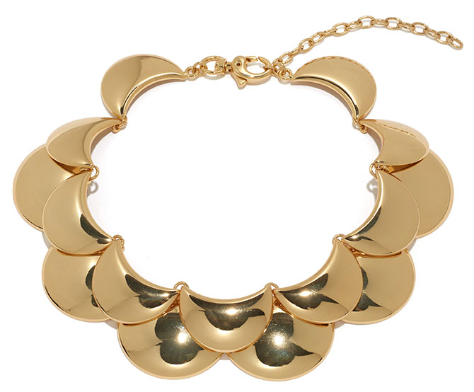lele sadoughi gold necklace