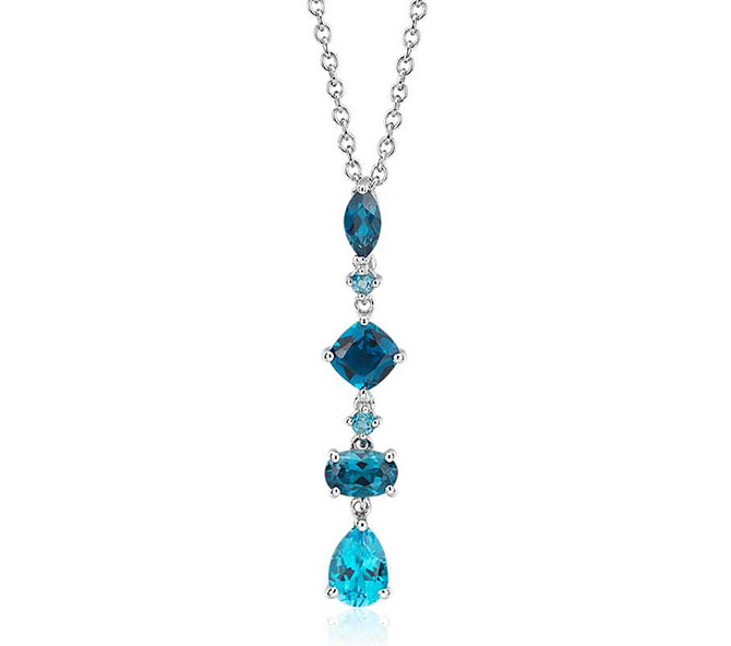Blue Nile blue topaz necklace