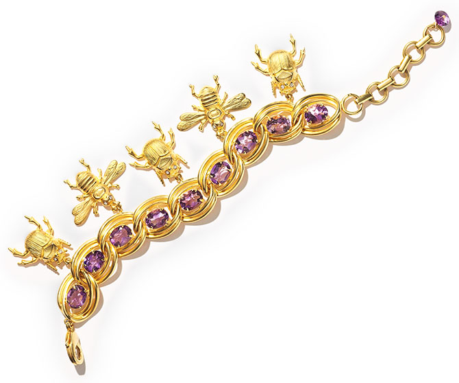 Bounkit beetle charm bracelet