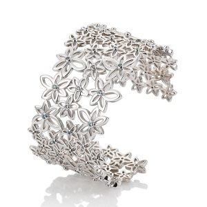Breuning silver flowers bracelet