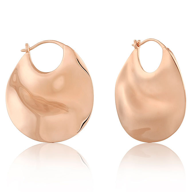 Ania Haie Texture Mix hoop earrings
