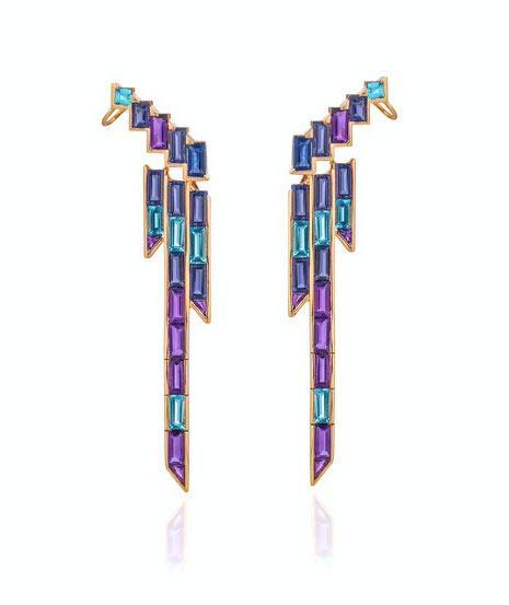 Tomasz Donocik earrings purple