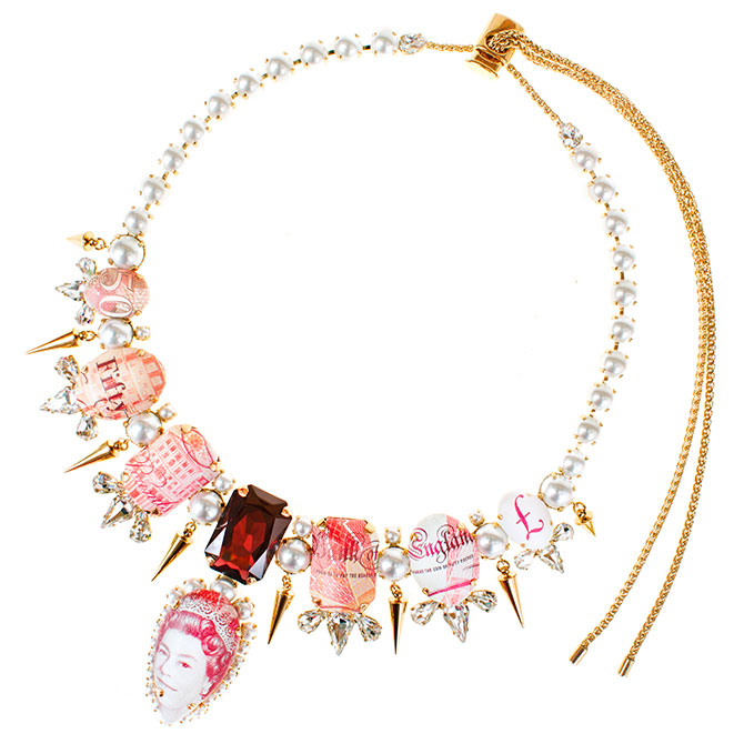 bijoux de famille digital print necklace