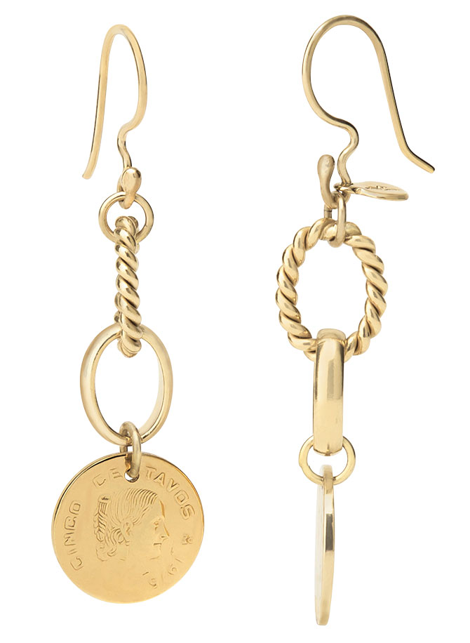 daniel espinosa memorias coin earrings