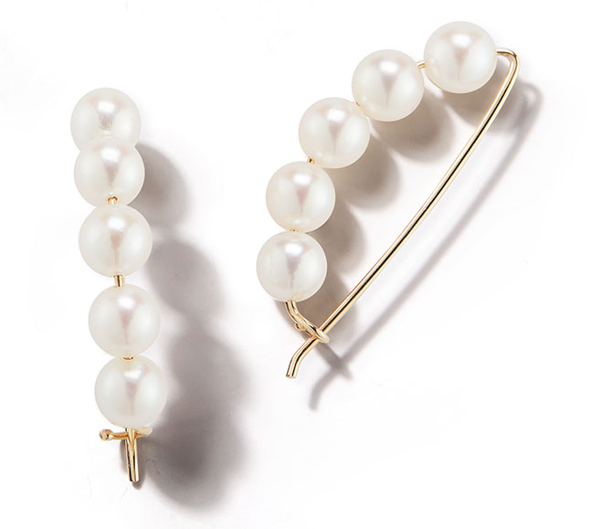 mizuki safety pin earrings