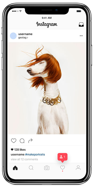 mobile phone with instagram